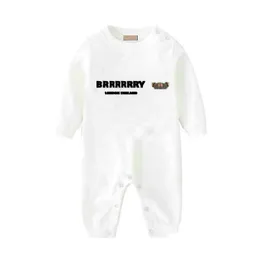 Macacão infantil nascido bebê menino menina designer marca carta traje macacão roupas macacão crianças bodysuit para bebês outfit romper dro dhkbz