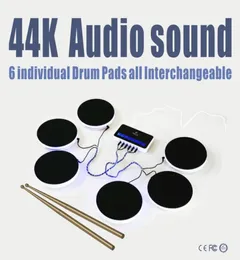 Giocatori di giochi DTX mania Batteria elettronica portatile Set Strumenti musicali Percussioni 44K Audio audio sei Drum Pads8243046