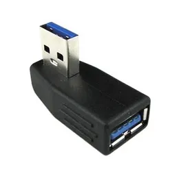 90 Degree Right Angle Direction USB 3.0 Type A Male to Female m/f Adapter Connector