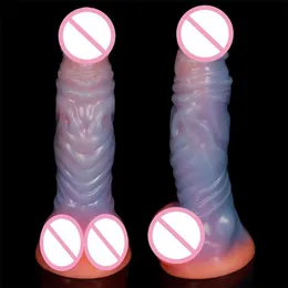 55% rabatt på fabrik online Big Dragon Soft Anal Dildo Realistic Suction Cup Penis Faloimitator Dick Silicone Dildos For Women Lesbian Gay Sex Toys Products Products