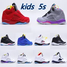 2023 Kids shoes Jumpman 5s Toddlers 5 boys Basketball for sale youth Shoe Athletic trainers Infants Chicago Sneakers Scotts Designe trainer Outdoor Baby Sports