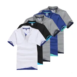 Męskie polo 5pcs/działki plus size 3xl marki męską koszulę Polo Wysokiej jakości męskie bawełniane koszulki z krótkim rękawem koszulki letnie męskie koszule polo 230510