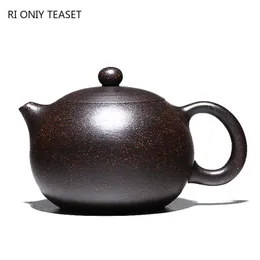 Teware Yixing Mor Kil Çaydan Ünlü El Yapımı Top Deliği Filtresi Xishi Çay Pot Çin Orijinal Zisha Çay Seti Kettle Özelleştirilmiş Hediyeler