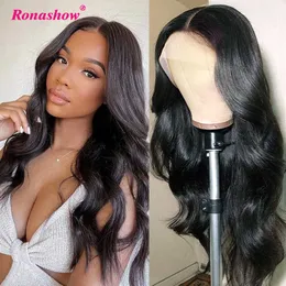 Hair Wigs 13x4 Hd Transparent Body Wave Lace Front Preplucked Human Al for Women 4x4 Closure 230510
