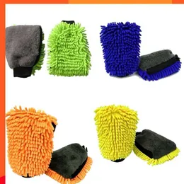 1PCS Scratch Free Microfibre Chenille Szybka motoryzacyjna pędzel z rękawicą Mitt Lint Bezponowa rękawiczka do pielęgnacji samochodu