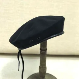 Berets Duży rozmiar męski wełniany beret kapelusz francuski francuski artysta Feel Painter Cap Soldier Woolen Beanie 5456CM 5658CM 5860CM 6062CM 230509