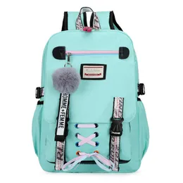 Mochila Mochila Pacote de Escola Casual Escola de Moda Backpack Charging Backpack USB Equipamento de acampamento de bolsa ao ar livre P230510