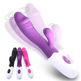 Vibratori a 30 velocità masturbatore femmina g punto g per coppie dildo di coniglio vaginale massaggiatore clitoride sesso giocattoli donne 1120