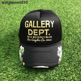 galleryes Dept. hat GP graffiti mesh truck driver hat berretto da baseball alla moda di alto profilo per uomo e donna