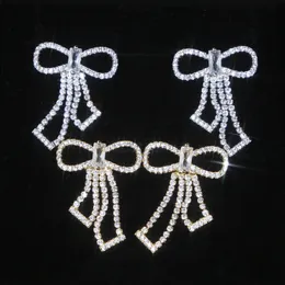 New Fashion Bowknot Full Paved Sparking Cz Earring for Women Geometric Cubic Zirconia Shiny Fashion Girl Jewelry