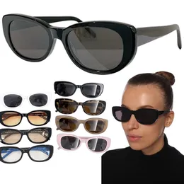Овальные солнцезащитные очки SL316 Женские дизайнерские солнцезащитные очки женская мода Gold Classic Oval Frame Glasses Beach Party УФ -защита