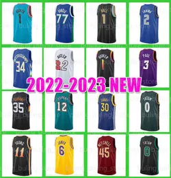 Ja Morant Basketball Jersey 6 12 Devin Booker Stephen Curry Kyrie Irving Kevin Durant Donovan Mitchell 2 35 Luka Doncic 30 77 Giannis antetokounmpo