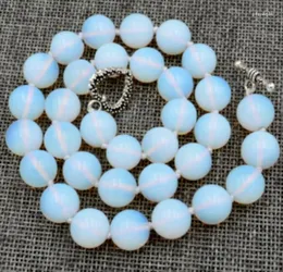 Catene Bellissime collane di perline con gemme messicane rotonde da 12 mm 18" 36"