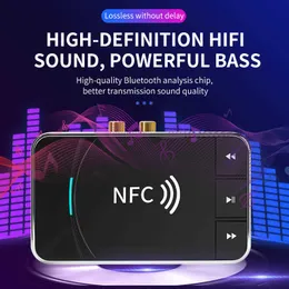2 w 1 nadajnik odbiornika Bluetooth NFC Bluetooth odbiornik RCA głośnik odbiornik muzyczny Aux