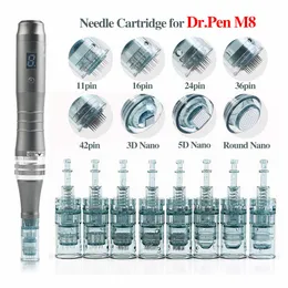 50pcs Cartridge for Original M8 Dr Pen Beauty Microneedle Roller Bayonet Micro Needle Derma Pen 11 Pin 16 Pin 36 Pin 42 Pin Round Nano 3D Nano 5D Nano