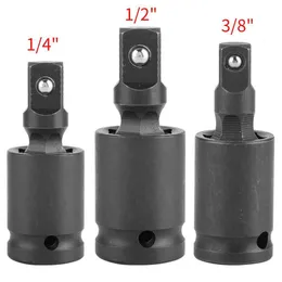 Electric Wrench 3pcs 1/4" 3/8" 1/2" Socket Adapter Phosphating Chromium Molybdenum Steel Pneumatic Universal Joint hand Tool 230510
