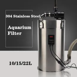Tillbehör Aquarium Filter Ultraquiet Extern Aquarium Filter Bucket Fish Tank Grass Tank Ada Style Rostfritt stål Canister Filter