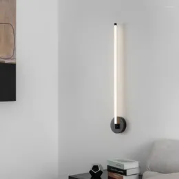 Wall Lamp Simple Modern Living Room Decoration Strip Nordic Creative Porch Minimal Bedroom Bedside