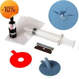 New DIY Car Windshield Repair Kit Tools Auto Glass Windscreen Repair Set Give Door Handle Protective Decorative Stickers