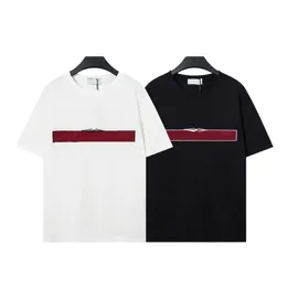 Men Designer T Shirt Summer Modna okrągła szyja oddychająca z krótkim rękawem top T Shirt Women Wysokiej jakości czarny biały m-2xl