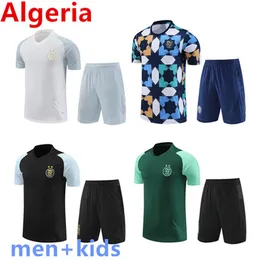 2023 Algeria tracksuit soccer jerseys 22 23 24 Algerie SHORTS SLEEVES training suit soccer tracksuits survetement foot chandal futbol sportswear