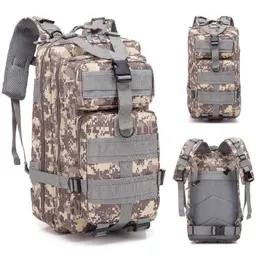 Pacotes de mochila 25-30L 1000D NYLON Água à prova d'água Backpack Exército Assault Molle Backpack Men's Outdoor Hunting Camping Sacos de acampamento EDC P230510