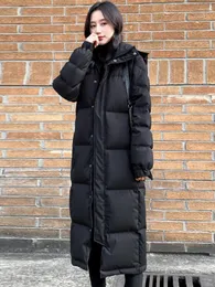 Kadın Trençkotları Kış Kadın Soğuk Ceket Parkas Süper Ceketler Kapşonlu Uzun Yastıklı Ceket Toptan Kadın Giyim Kar Outercoat