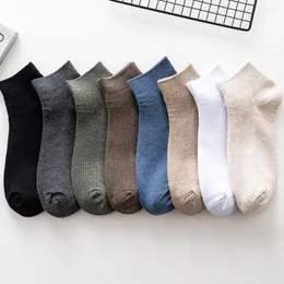 Herrensocken 10 Paar/Los Herren Schwarz Weiß Einfarbig Lässig Business Knöchel Männlich Atmungsaktiv Bequeme Baumwolle Kurze Sox