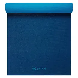Премиальный коврик для йоги премиум-класса, темно-синий, 5 мм