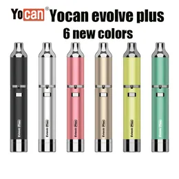 Yocan Evolve Plus Kit E kits de cigarro Vaporizador de cera 1100mAh Pen Vape Pen 6 Cores Nova versão Vapor original
