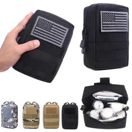 Backpacking Packs 1000D Tactical Bag Medical Handbag Military Utility Army Airsoft Combat Midjepåsar Paketet Utomhusjaktutrustning Camping EDC Bag P230510