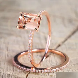 Z bocznymi kamieniami moda Rose Gold Diamentowy pierścionek dla kobiet luksusowy oryginalny okrągły biżuteria dama zaręczynowy klejnot stone king da dhlok