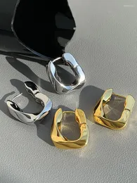 Orecchini a bottone FFLACELL Metal Geometric Twist Square Studs per le donne French Vintage Design Ear Buckle Personalità 2023 Gioielli