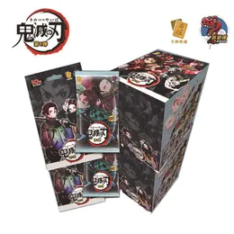 Figuras de dibujos animados 2022 Demon Slayer cards Box hobby Collection TCG Juego de cartas raras Kimetsu No Yaiba Figuras para niños regalo Juguete T230301