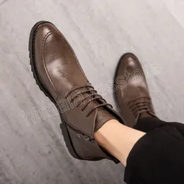 Brytyjski styl men buts buts designer dżentelmen zwykły mężczyzna ubiera buty oryginalne skórzane mężczyźni biuro kostki botki botas hombre