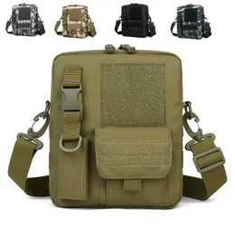 Backpacking Packs Multifunktion Tactical Shoulder Bag Sling Ryggsäck Manlig utomhussport Messenger Bag Militär Camping Travel Crossbody Bag P230510