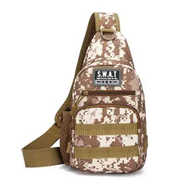 Rucksack-Packs Taktische Pistole Holster Tasche Brust Jagd Militär Rucksack Outdoor Camping Wandern Camouflage Klettern Angeln Schulter Männer Taschen P230510