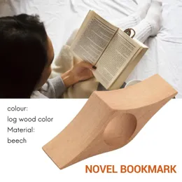 Wooden Book Page Holder Stylish Personal Assistant Thumb For Readers(Beech Wood-Small)