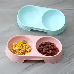 Macaron Colors Trumpe Pets Bowls Anti-Endset Pet Supplies para gatos e cães