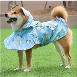Apparel Dog Raincoat Reflective Pet Clothes Dog Clothing Waterproof Jumpsuit Jacket Yorkie Poodle Bichon Pomeranian Schnauzer Corgi Coat