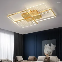 Żyrandole nordycka sypialnia lampa sufitowa LED nowoczesne proste czarne złote okrągłe kwadrat