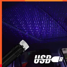 Новая автомобильная крыша звезда светодиодные романтические USB -ночные светильники окружают