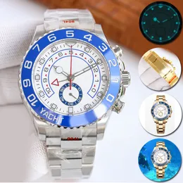 Relógio masculino de luxo, cerâmica marrom, mostrador de 40 mm, automático, aço inoxidável 904L, calendário automático, espelho de safira, clássico, luminoso, à prova d'água, YACHT, presente, relógio de pulso ST9