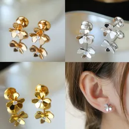 Silverdesigner Frivoles örhängen perlees couleurs stud örhänge Lucky Van Earrings Womens Fritillaria Earstuds 18k Gold Elegant Cosmos Butterfly Valentine's Gift