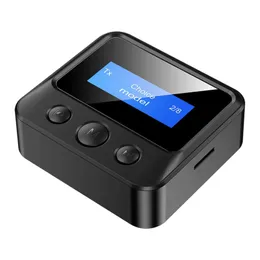 Nowy 2-w-1 odbiornik Bluetooth RCA karta TF LCD Display Car Odbiornik Bluetooth 3.5aux