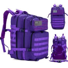 Pakiety plecakowe 45L Mężczyzna/kobieta wojskowy plecak Tactical Crossfit Gym Fitness Bag Waterproof Water Molle Bug Out Plecak na zewnątrz P230510