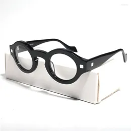 Óculos de Sol Vazrobe Armação de Óculos Redondo Pequeno Masculino Feminino Óculos de Leitura Masculino Óculos Anti Reflexo com Prescrição Preto Tartaruga