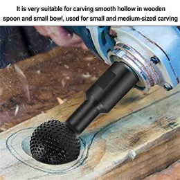 Finishing Products Spherical Spindles Shaped Wood Gouge 10/14mm Ball Power Carving Attachment for Angle Grinder Wooden Groove Tool 230511