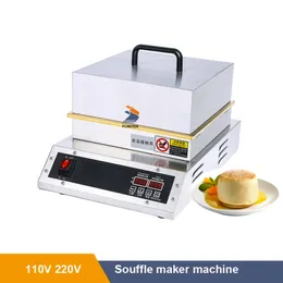 Máquina de lanches para fazer suflê comercial de cabeça única 110 v 220 v panela de cobre aquecimento rápido máquina de suflê fofo pancake padeiro
