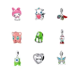 925 Sterling Silver Pandora Dangle Charm Is Suitable for Original Classic Beaded Cute Anime DIY Accessories Beads Fashion Accessories Free Delivery